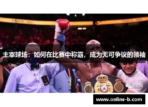 主宰球场：如何在比赛中称霸，成为无可争议的领袖